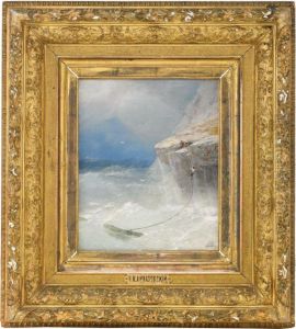 Rescue By The Cliff by Ivan Konstantinovich Aivazovsky