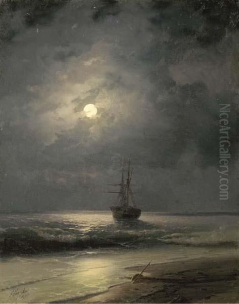 A Ship At Anchor - view 1