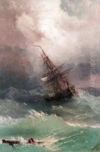 Storm by Ivan Konstantinovich Aivazovsky