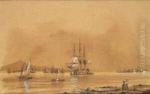 Schiffe Im Hafen. by Ivan Konstantinovich Aivazovsky