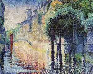 Rio San Trovaso, Venice by Henri Edmond Cross