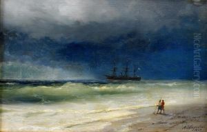 On The Sea Shore by Ivan Konstantinovich Aivazovsky