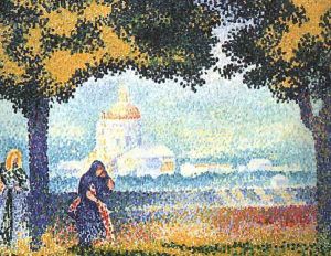 The Church of Santa Maria degli Angeli near Assisi 1909 by Henri Edmond Cross
