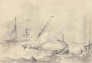 Sailing In High Winds by Ivan Konstantinovich Aivazovsky