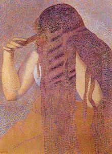 Woman Combing her Hair 1892 by Henri Edmond Cross