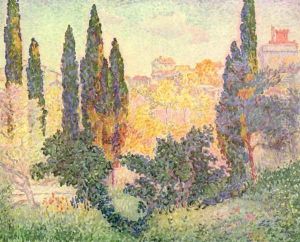 Cypress In Cagnes by Henri Edmond Cross