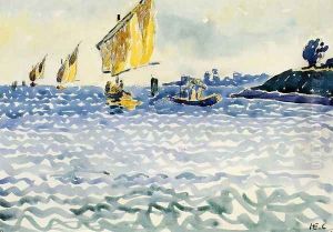 Boats by Henri Edmond Cross