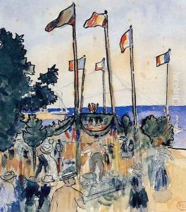 The Fourth of July by the Sea by Henri Edmond Cross