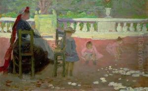 In the Luxembourg Gardens by Henri Edmond Cross