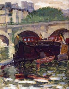 Barges by Henri Edmond Cross