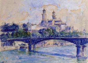 The Seine by the Trocadero by Henri Edmond Cross