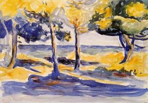 Trees by the Sea by Henri Edmond Cross