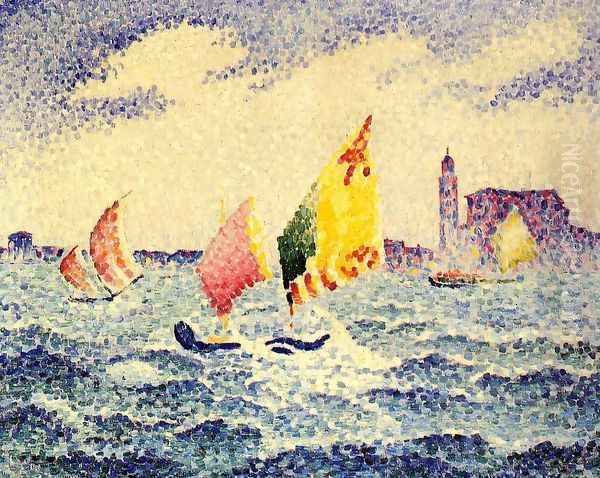 Sailboats near Chicago - view 1