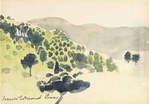 Les pins sur la colline by Henri Edmond Cross