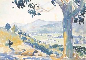La plaine de Bormes (matin) by Henri Edmond Cross