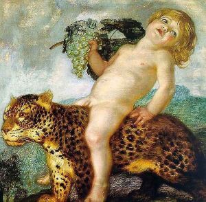 Boy Bacchus Riding on a Panther 1901 by Franz von Stuck