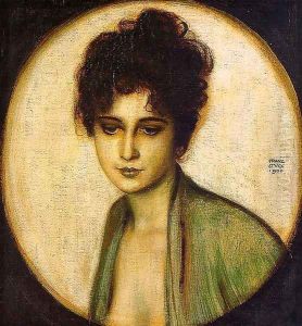 Portrait of Frau Feez 1900 by Franz von Stuck