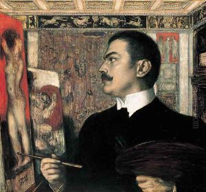 Franz von Stuck, self-portrait by Franz von Stuck