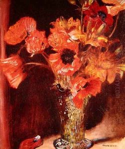 Still Life with Poppies by Franz von Stuck