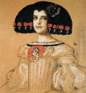 Portrait of Mary, the Artist's Daughter, c.1908 by Franz von Stuck