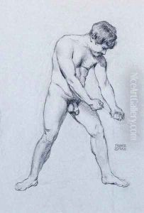 A male Nude by Franz von Stuck