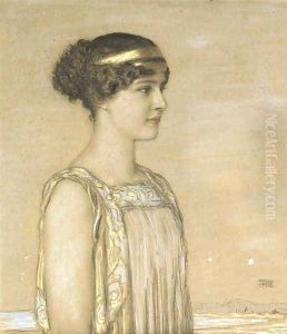 Tochter Mary als Griechin by Franz von Stuck