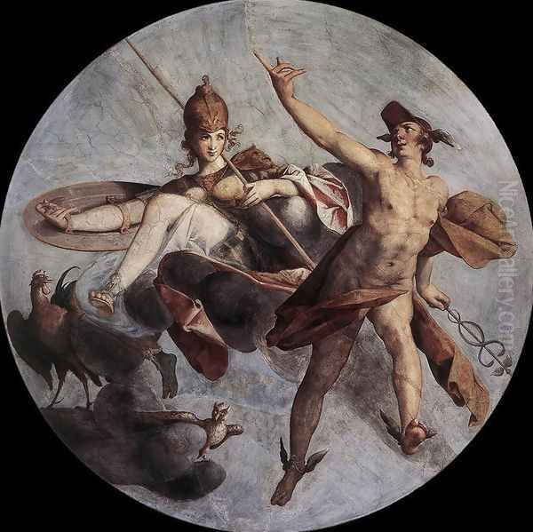 Hermes and Athena c. 1585 - view 1