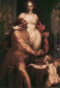 Venus and Vulcan c. 1610 by Bartholomaeus Spranger