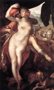 Venus and Adonis 1597 by Bartholomaeus Spranger