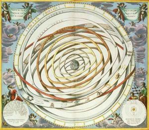 Planetary orbits, plate 18 from 'The Celestial Atlas, or the Harmony of the Universe' by Andreas Cellarius