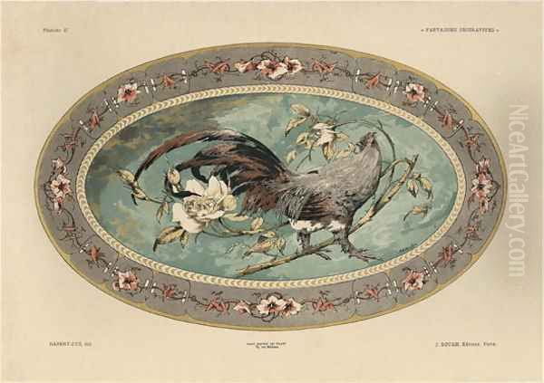 Cock plate 37 from Fantaisies decoratives - view 1
