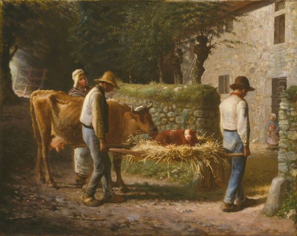 Peasants Bringing Home a Calf Born in the Fields - view 1