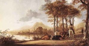River Landscape 1655-60 by Aelbert Cuyp