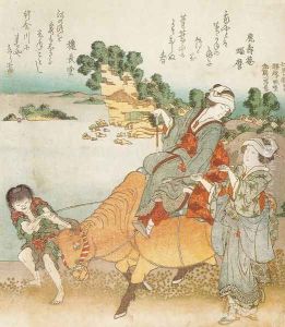 View of the Town of Koshigoe from Shichirigahama (Shichirigahama yori Koshigoe o enbo)