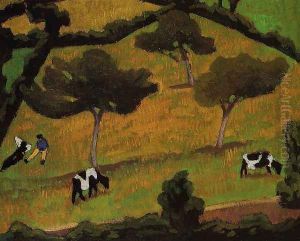 Cows in a Meadow by Roger de La Fresnaye