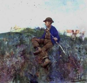 The Herdboy, 1886 2 by Edward Arthur Walton