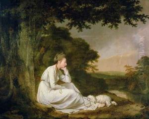 Maria, 'A Sentimental Journey' by Laurence Sterne (1713-68) 1777 by Josepf Wright Of Derby