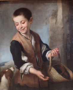 Boy with a Dog 1650s by Bartolome Esteban Murillo