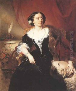Countess Nako 1855 by Friedrich Ritter von Amerling