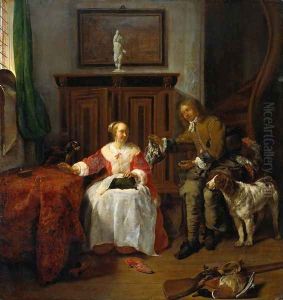 The Hunter's Gift 1658-60 by Gabriel Metsu