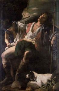 St. Roch Nursed by the Angel by Carlo Saraceni