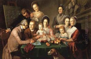 The Peale Family 1809 by Charles Willson Peale