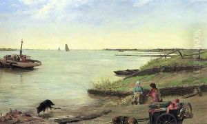 The Dutch Ferry Crossing by James Clarke Hook