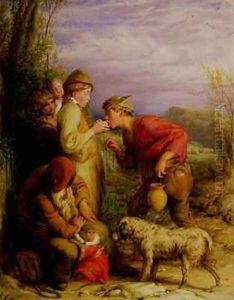 Giving a bite by William Mulready