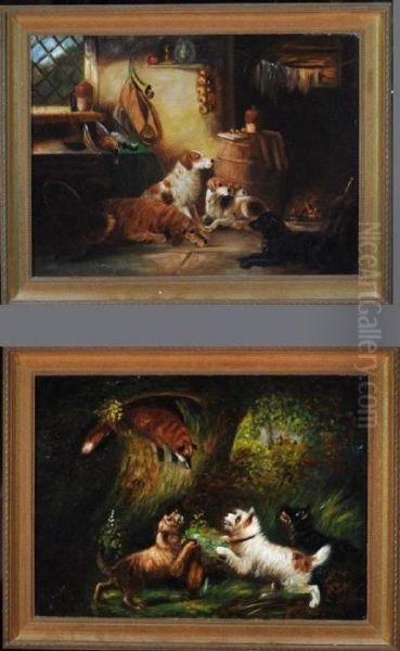 A Cottage Interior With Dogs - view 1