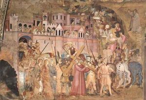 Christ Bearing the Cross to Calvary 1365 by Andrea Bonaiuti da Da Firenze