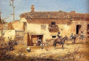 A Spanish Farm by Jose Benlliure Y Gil