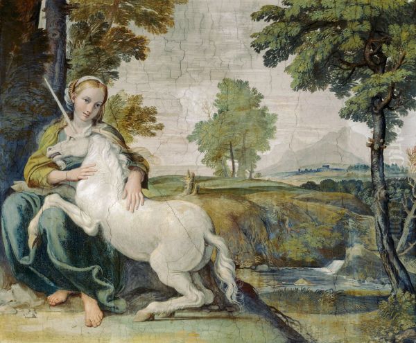 The Maiden and the Unicorn c. 1602 - view 1