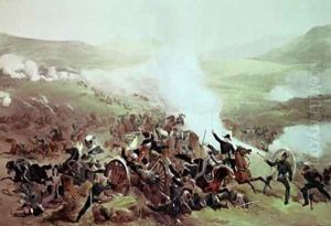 The Cavalry Charge at Balaclava 25th October 1854 by Etienne Carjat