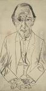 Bildnis Des Komponisten Frederik Delius by Max Beckmann